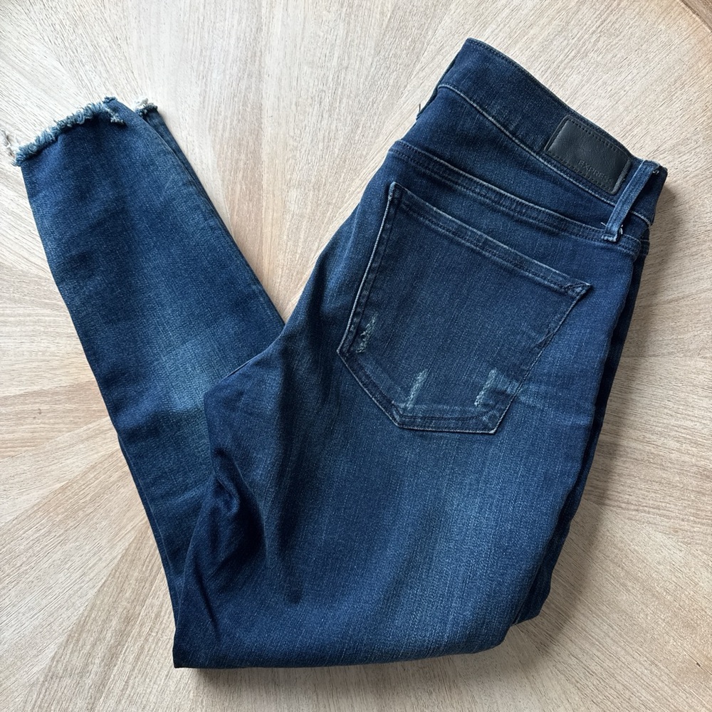 Express Dark Indigo Women's Ankle Jeans
